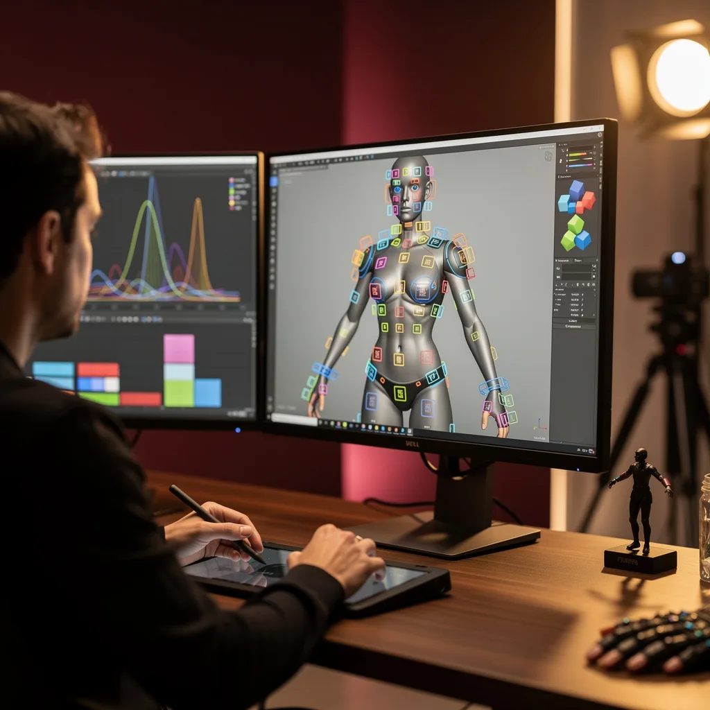 تجهيز الشخصيات في Maya