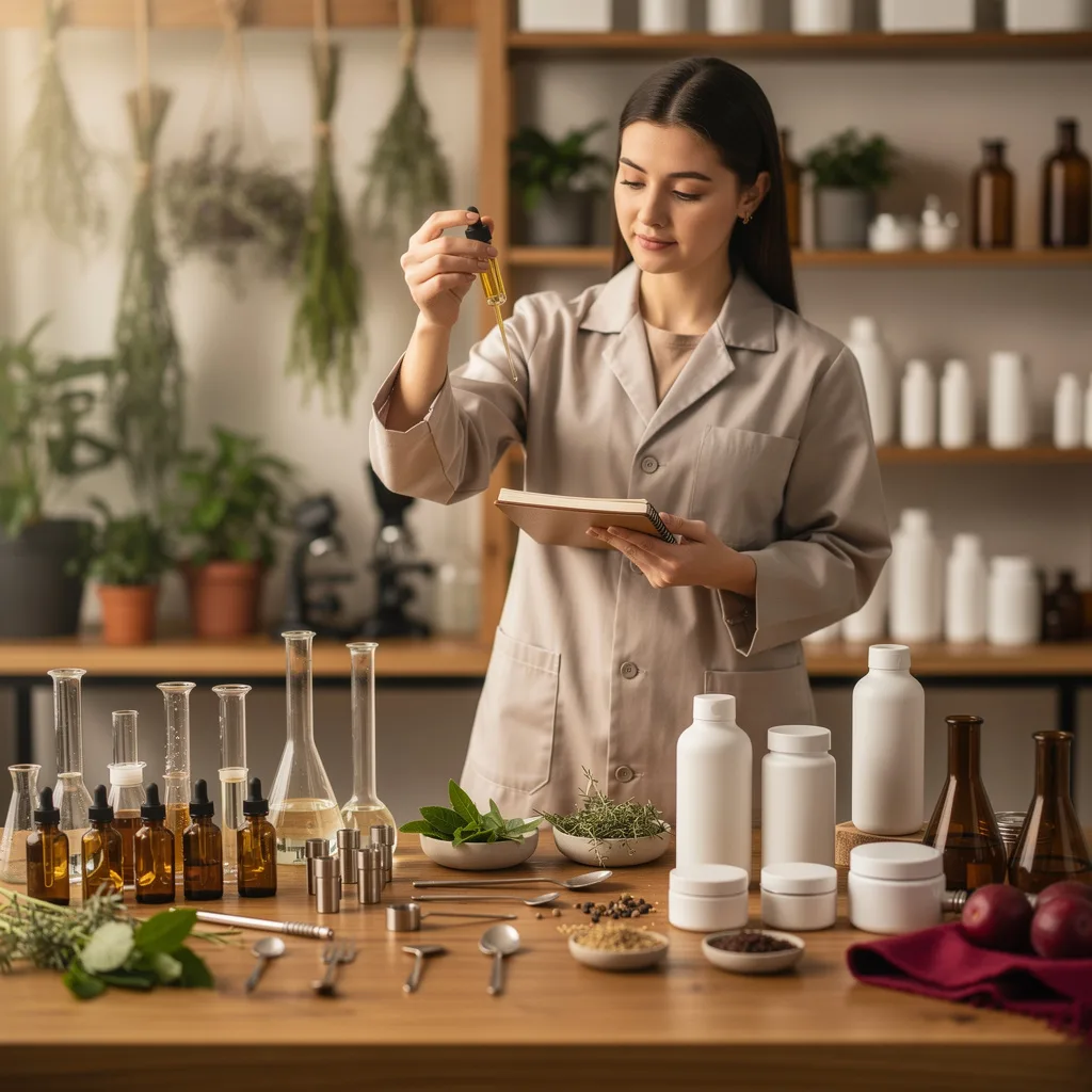 صناعة المنتجات العشبية الطبيعية
